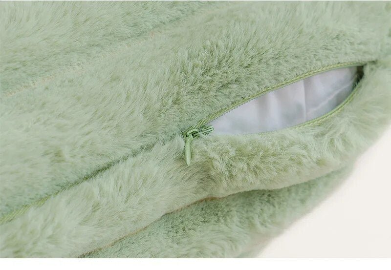 Long Pile Plush Cushion Covers