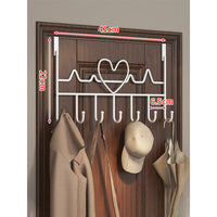 Over-Door Iron Hook Rack 41cm