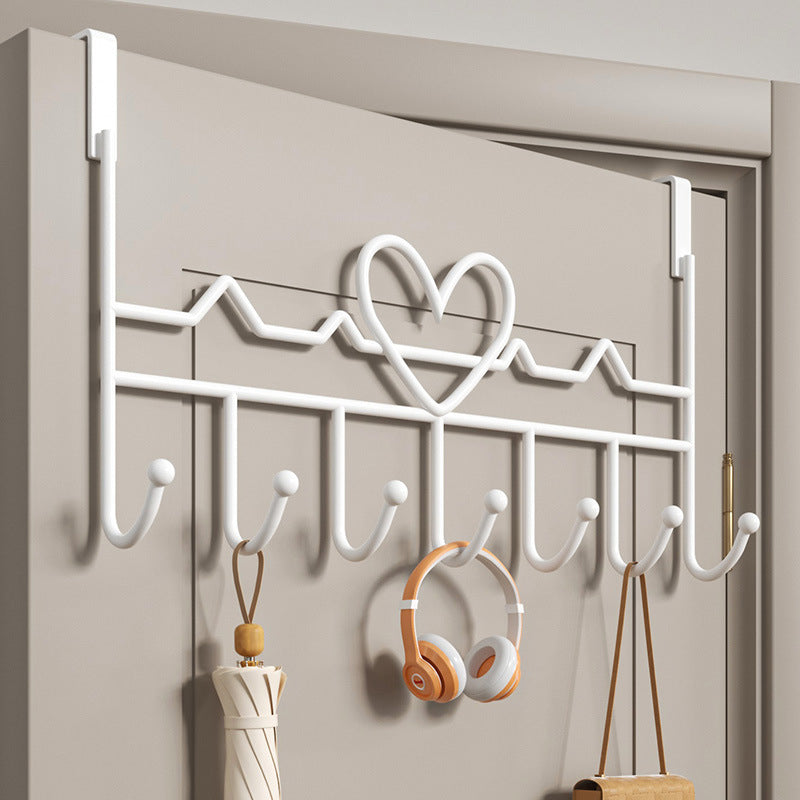 Over-Door Iron Hook Rack 41cm