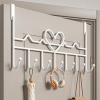 Over-Door Iron Hook Rack 41cm