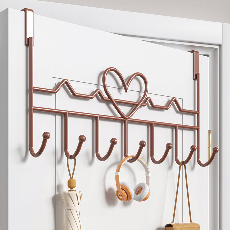 Over-Door Iron Hook Rack 41cm
