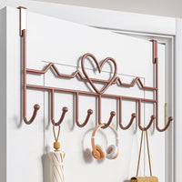 Over-Door Iron Hook Rack 41cm