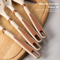 Silicone and Wood Utensil Set, 12 Piece