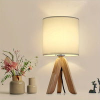 Wooden Tripod Table Lamp 39cm