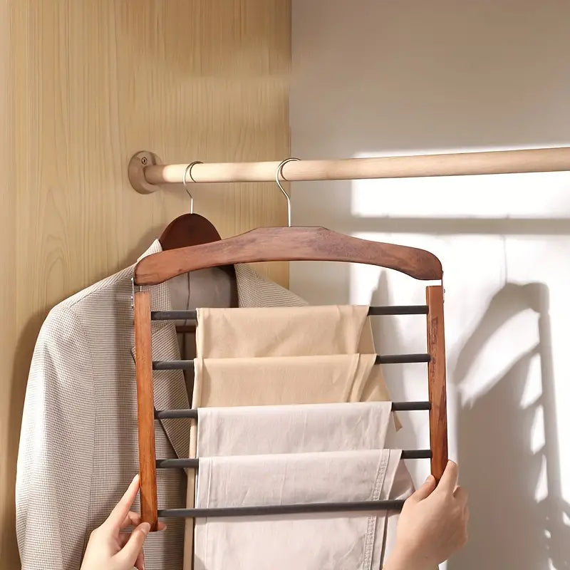 Multi-Tier Wooden Trouser Hanger
