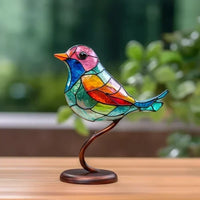 VitraGlow glass bird ornament