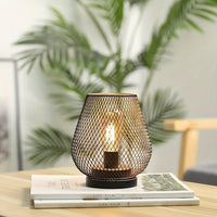 Mesh Shade Table Lamp Pair