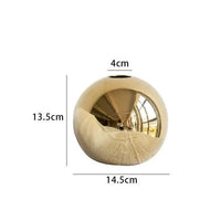 Golden Sphere Vase