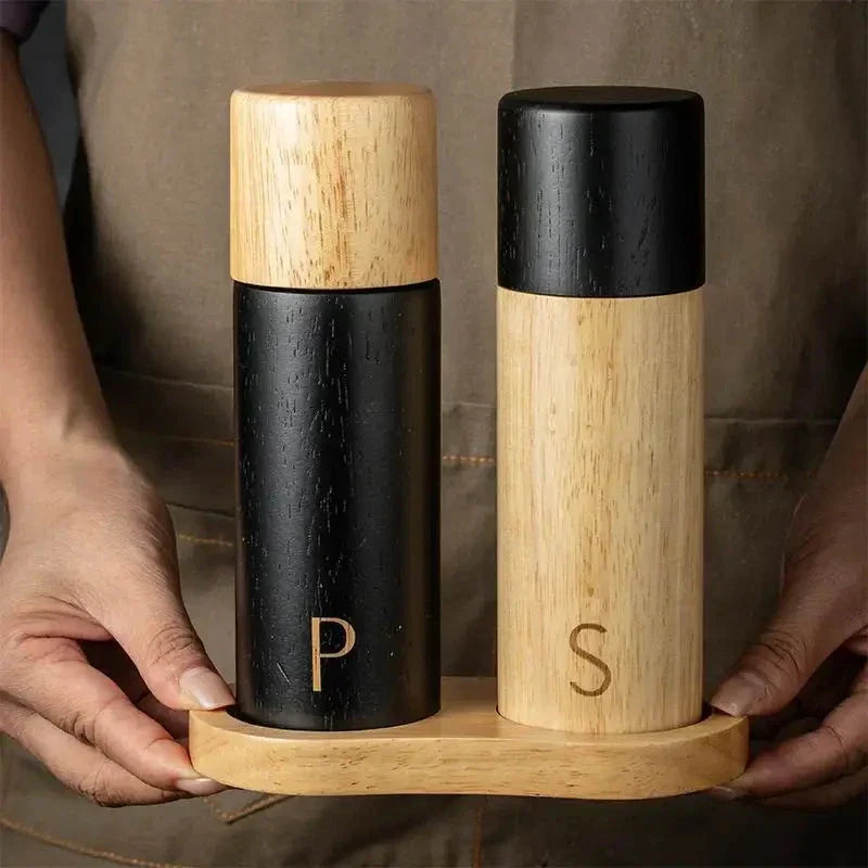 Wooden Salt and Pepper Mill Set