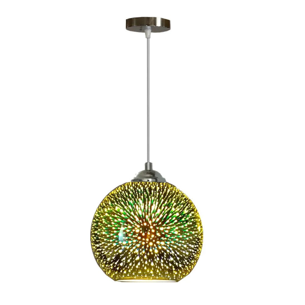 Pendant light in room