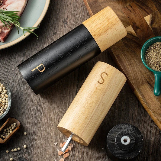 Wooden Salt and Pepper Mill Set