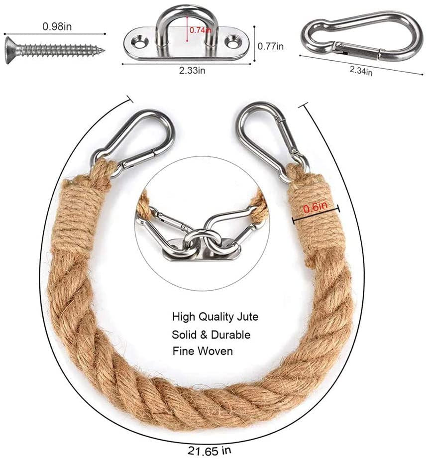 Jute Rope Toilet Roll Holder 60cm