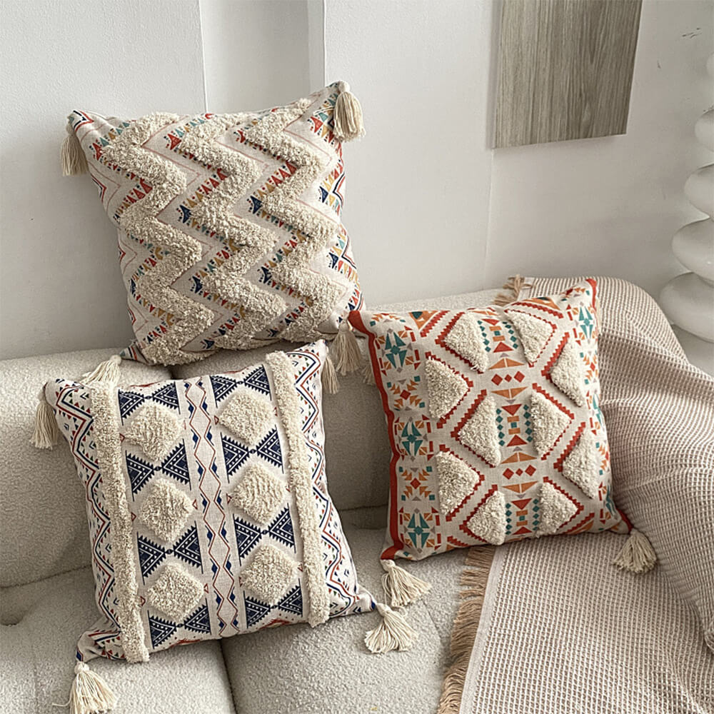 Moroccan Tufted Cushion 45cm