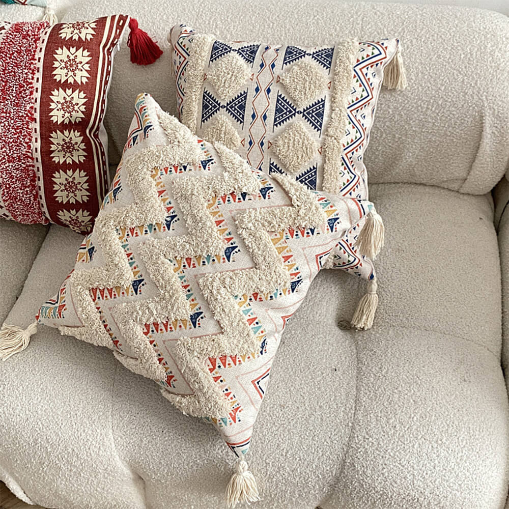 Moroccan Tufted Cushion 45cm