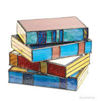 Stained Glass Book Lamp
