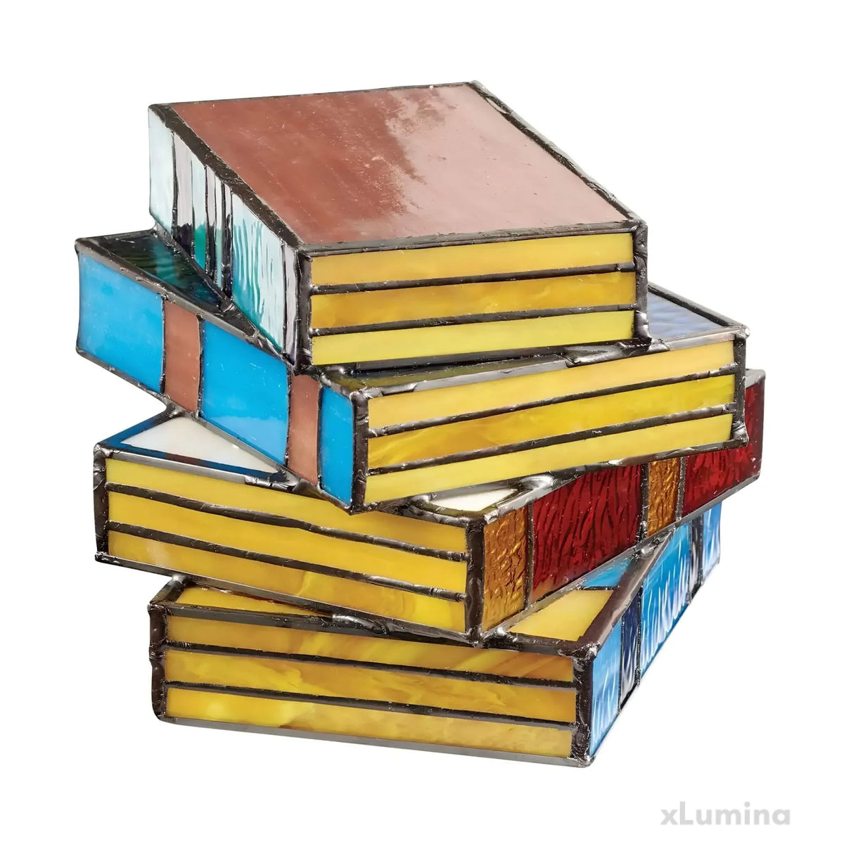 Stained Glass Book Lamp