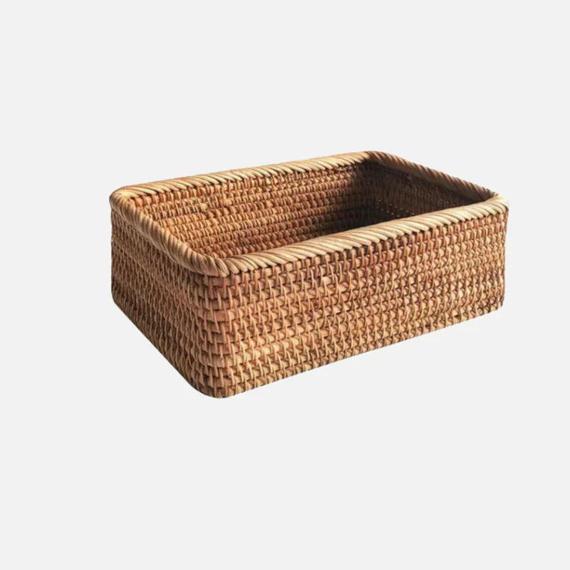 Handwoven Rattan Storage Basket