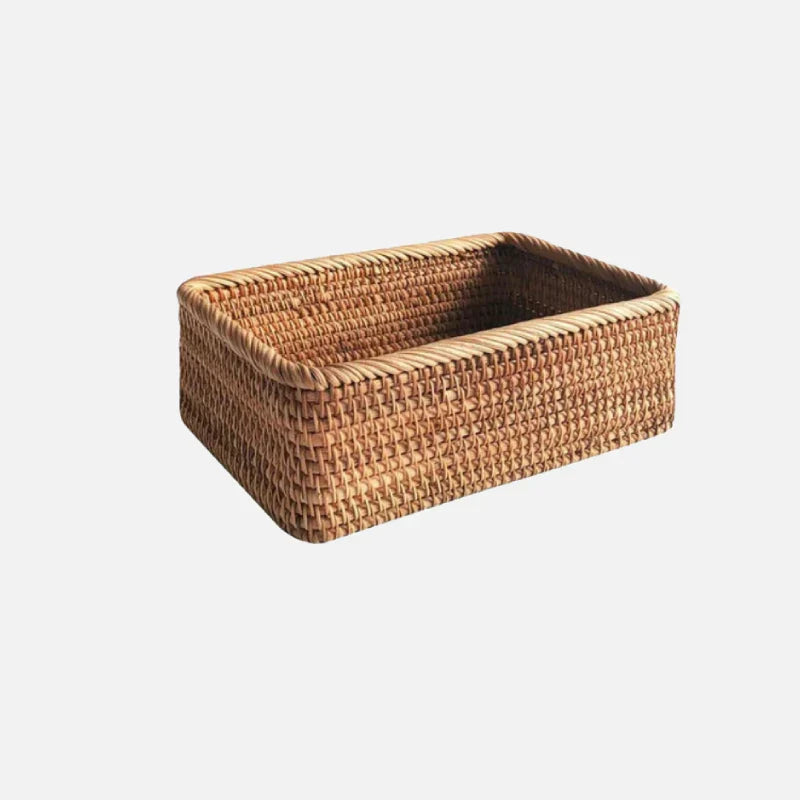 Handwoven Rattan Storage Basket