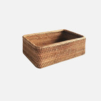Handwoven Rattan Storage Basket