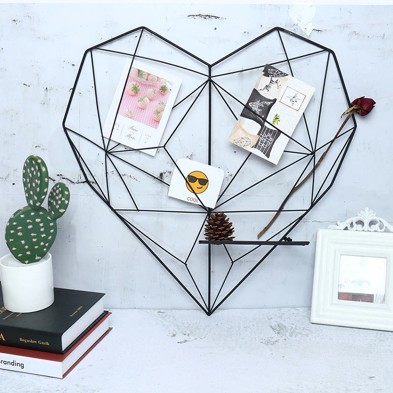 Heart Wire Photo Display 50cm