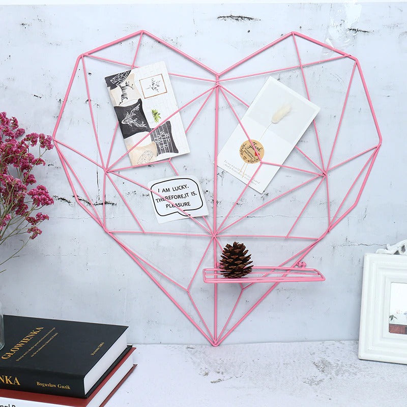 Heart Wire Photo Display 50cm