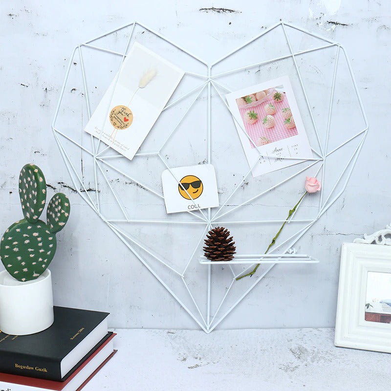 Heart Wire Photo Display 50cm