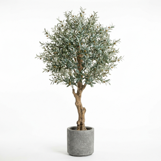 Toscana 180cm faux olive tree in stone-effect planter