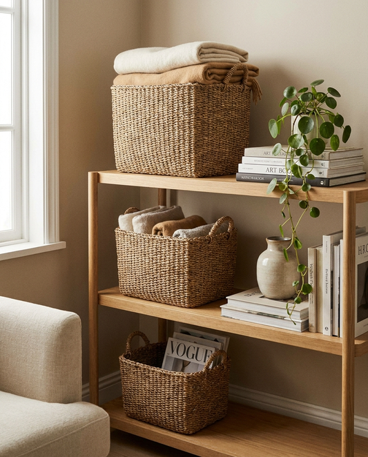 Seagrass Storage Basket — Set of 3