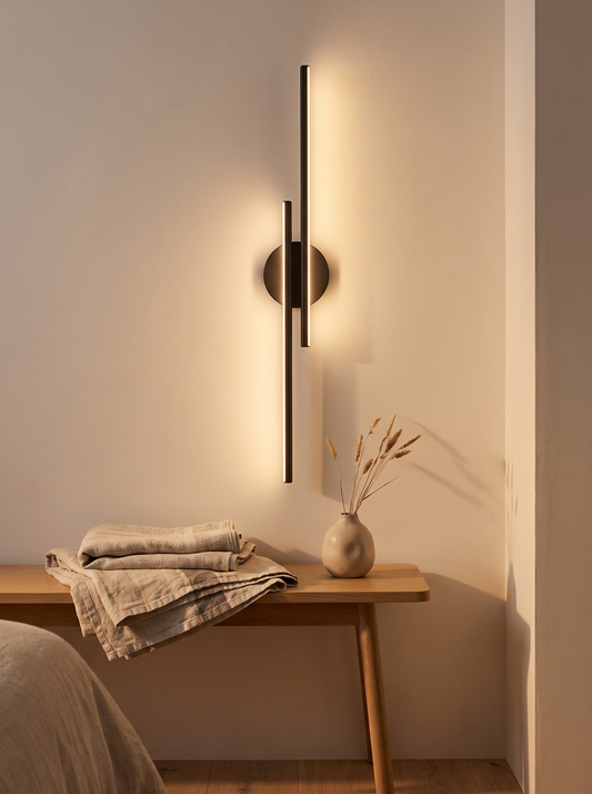 Eldra Black Metal Disc Wall Light