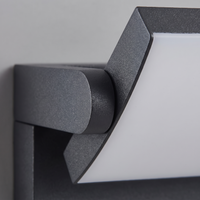 Shiro Swivel Outdoor Wall Light - macro close-up of anthracite texture and swivel hinge detail