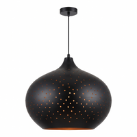 Kala Starfield Perforated Metal Pendant Light - plain background studio shot