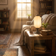Elva Fluted Opal Glass Table Lamp
