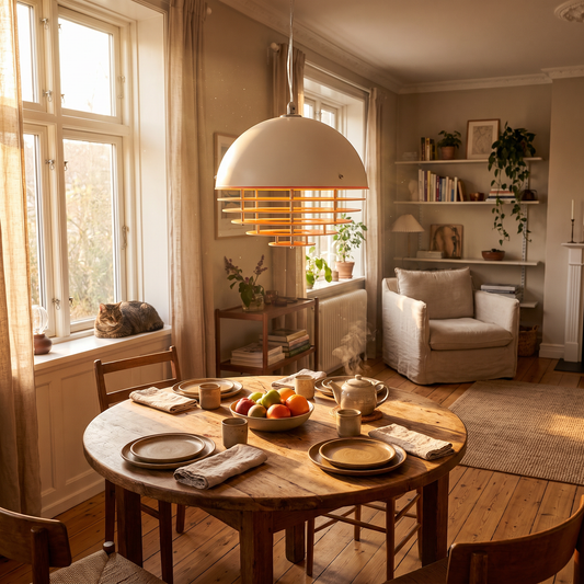 Suno Orange Louvre Pendant Light