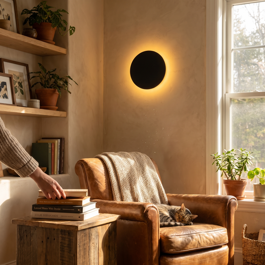 Klyno Round Aluminium Outdoor Wall Light