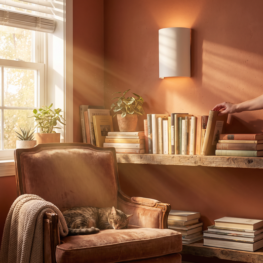 Cova Round Plaster Wall Light
