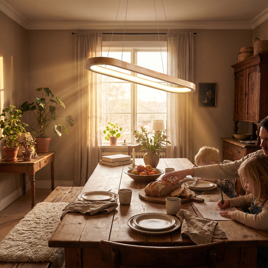 Veona Oval Wood Pendant Light
