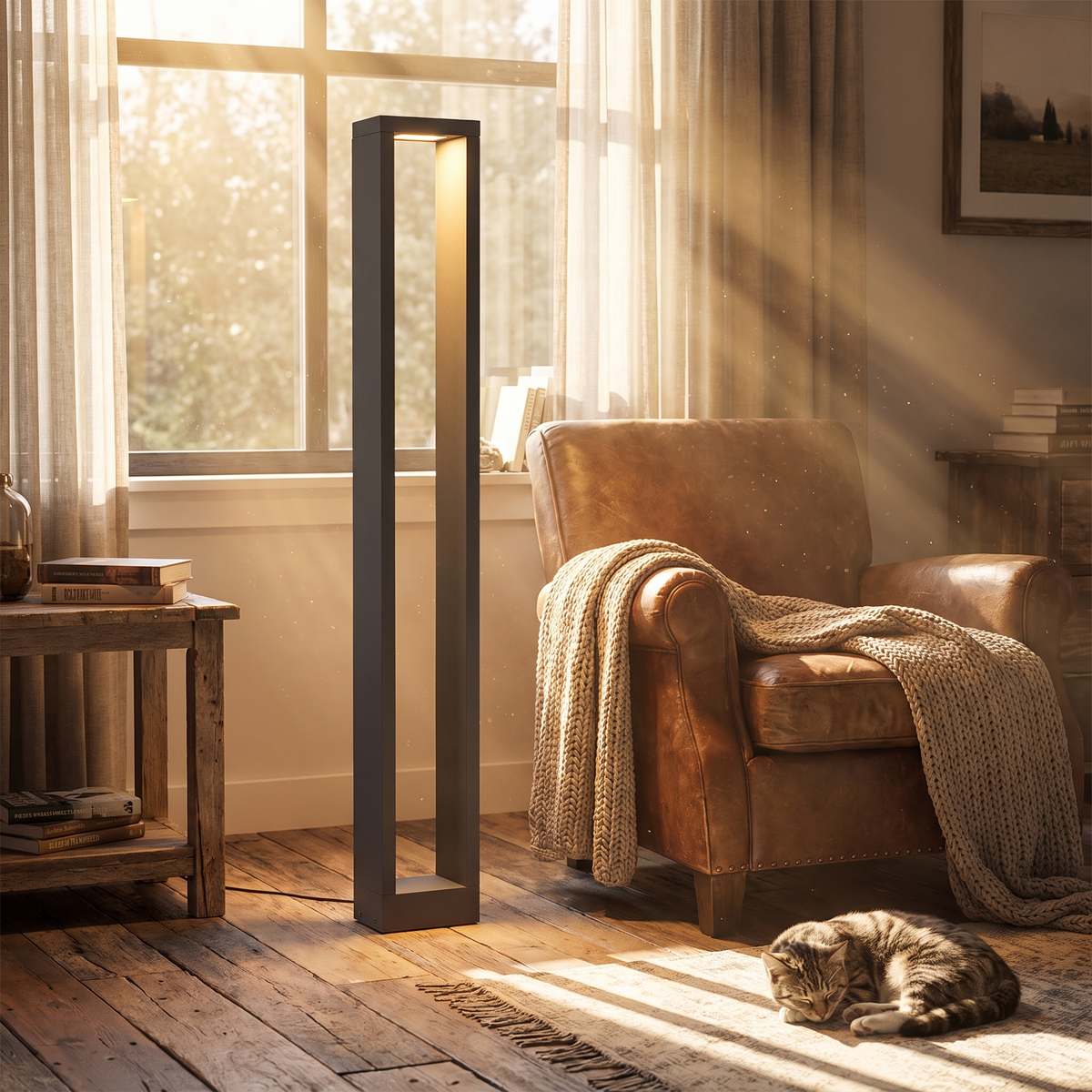 Jupo Anthracite Path Post Light