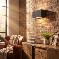 Bexa Anthracite Wide Outdoor Wall Light