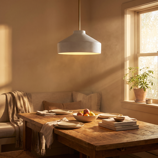 Hano Ivory Cone Pendant Light