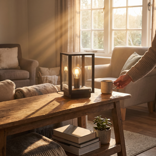 Giva Glazed Lantern Pillar Post Light