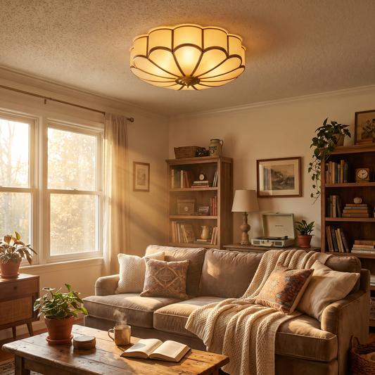 Ulina Petal Glass Ceiling Light