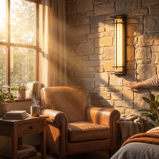 Rayo Alabaster Outdoor Wall Light