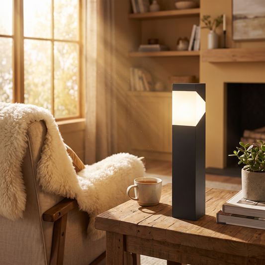 Kiro Graphite Pillar Post Light