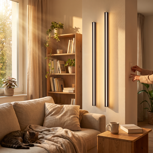 Granto Black Linear Wall Light