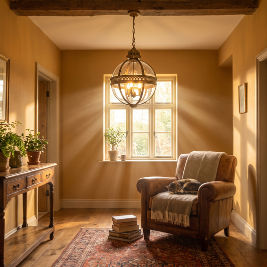 Edvo Retro Globe Pendant Light