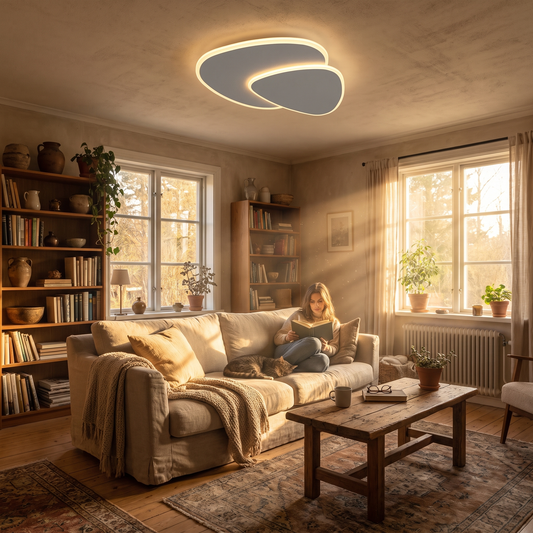 Brindo Layered Disc Flush Ceiling Light