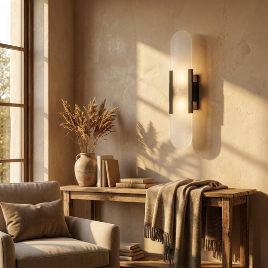 Veola Alabaster Wall Light