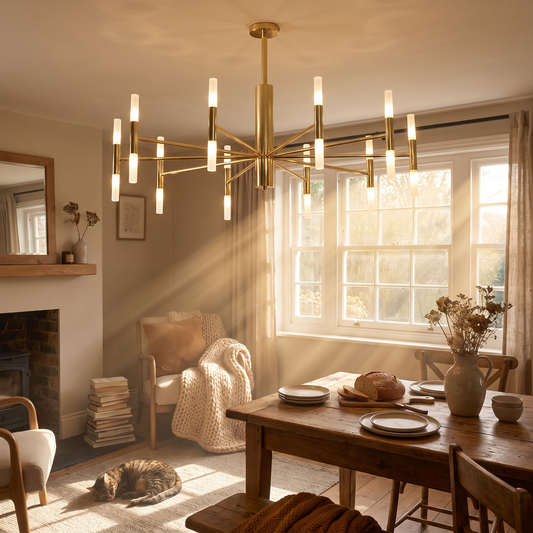 Cylma Gold Cylinder Cluster Ceiling Light