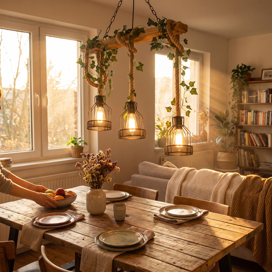 Verdow Wood Beam 3 Light Pendant