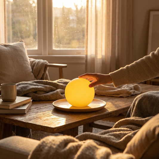 Tamso Wood and Opal Glass Wall Light